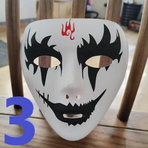 ハロウィン コスチューム マスク3 死 怖い 不気味恐ろしいフェイスマスク コスプレパーティーの小道具 女性男性用の仮装 衣装お面
