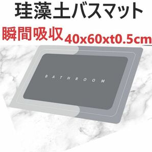 珪藻土 バスマット 吸水 速乾 足拭き 脱衣所 風呂 浴室 抗菌 消臭 防カビ 角型 通気性 ソフトタイプ クッション 玄関 トイ