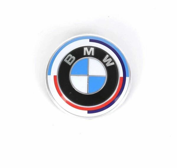 BMW 50th エンブレム ボンネット 82mm 新型 50周年 M クラシック E36E64E60E61E65E66E70E71E81E83E85E87E89E90E91E92F10F06