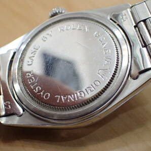 正規 希少◆チュードル/TUDOR オイスター デカバラ ◆ クサビ型インデックス Ref.7934 リベットブレス付き 手巻きアンティーク腕時計の画像6