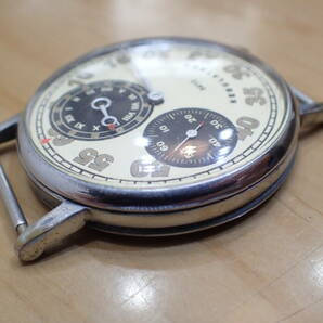 激レア ソ連製 ◆レギュレーター 変わり文字盤 大型ケース 手巻きアンティーク メンズ腕時計の画像7