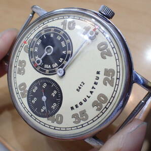 激レア ソ連製 ◆レギュレーター 変わり文字盤 大型ケース 手巻きアンティーク メンズ腕時計の画像3