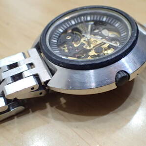 希少 CITIZEN/シチズン ◆両面スケルトン ブラック文字盤 自動巻きメンズ腕時計の画像2
