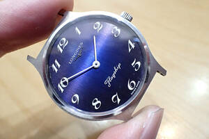 LONGINES/ロンジン Flagship/フラッグシップ ◆ ブルー系文字盤 フルアラビア数字 アンティーク 手巻きメンズ腕時計