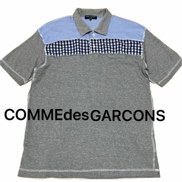 COMMEdesGARCONS 切り替えポロシャツ（メンズSサイズ/Mサイズ程度）