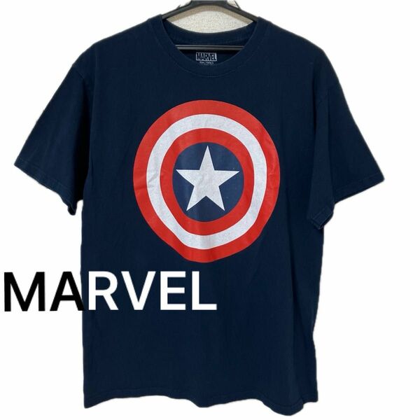 MARVEL Tシャツ（メンズ Lサイズ）ネイビー