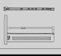 ミカド廃盤キッチン、スライドレール。45cm_画像5