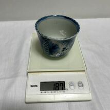 古伊万里？6個セット 染付 湯呑 湯飲み 茶器 煎茶碗 茶道具 煎茶道具 レトロ アンティーク_画像10