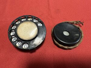  old telephone machine telephone vessel dial part . story vessel parts parts retro antique part removing junk other details unknown 