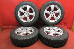 【YS196】スタッドレス4本*D5 ST ALURAD 16×7Ｊ 5穴 PCD 112 +35 215/60R16 ミシュラン X-ICE 送料無料