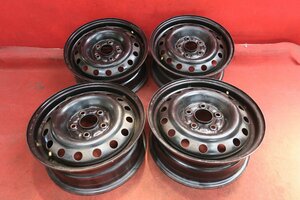 【L38】ホイール4本* (スチール) 15×6J 5穴 PCD 114.3 +53 送料無料