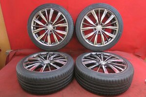 【S464】セット 4本* weds LEONIS 19×8J 5穴 PCD 114.3 +48 225/45ZR19 KUMHO ECSTA PS71 2021年 送料無料