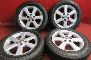 【S496】セット 4本* トヨタ アイシス 純正16×6.5Ｊ 5穴 PCD 114.3 +45 205/60R16 ダンロップ ENASAVE RV 504 送料無料ノア ヴォクシー