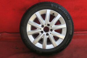 【S318】1本*ベンツ C200 純正 16×6.5Ｊ 5穴 PCD 112 +49 205/55R16 ミシュラン Primacy 4 2019年 送料無料 1本のみ