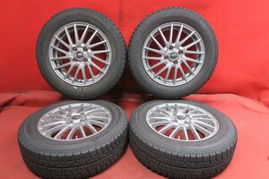 【YS307】スタッドレス 4本* SCHNEDER 15×5.5Ｊ 4穴 PCD 100 +42 185/65R15 ヨコハマ ice GUARD iG50 PLUS 2016年 送料無料