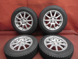 【YS130】スタッドレス4本*ARNOVA 14×5.5Ｊ 4穴 PCD 100 +42 165/70R14 ダンロップ WINTER MAXX WM01 送料無料