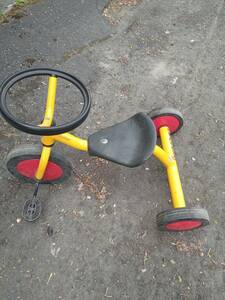 [ actual place pickup limitation ( Sapporo city Chuo-ku )]bo- flannel ndo wing The -( Winther ) pelican tricycle circle steering wheel yellow color WI41545