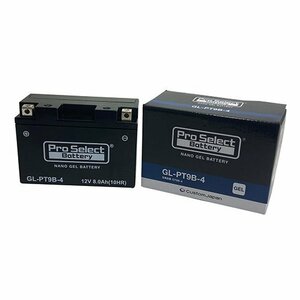 バイク バッテリー マジェスティ XP500 TMAX /Pro Select Battery GL-PT9B-4(GT9B-4互換)(ジェルタイプ 液入充電済)