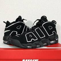 極美品 ナイキ エアモアアップテンポ モアテン ブラックホワイト 箱付 28.5cm NIKE AIR MORE UPTEMPO 414962-002 ダンク ジョーダン airmax_画像3