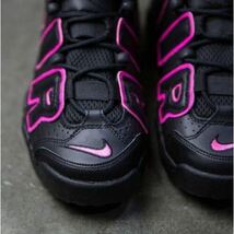 海外限定 美品 NIKE AIR MORE UPTEMPO モアテン 23.5cm ナイキエアモアアップテンポ ブラックピンク 415082-003 ダンク ジョーダン airmax_画像3