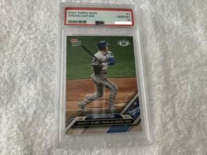 送料無料 PSA10 GEM MINT 2024 Topps Now #1 大谷翔平「ドジャースデビュー初安打初打点」Shohei Ohtani PSA鑑定 MLB Los Angeles Dodgers