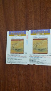 阪急阪神ホールディングス 株主回数乗車証2回×2枚