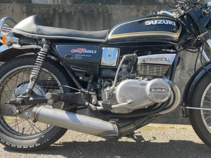 プリティー SUZUKI GT380 太鼓管 マフラー 素地