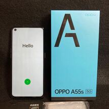 美品 OPPO A55s 5G 64GB 4GB SIMフリー ケース　保護フィルム付き 使用期間短い_画像2