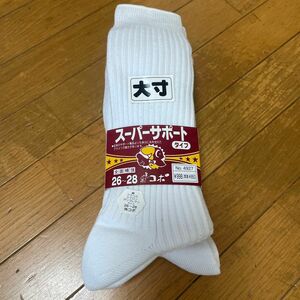 未使用品　メンズ白　ハイソックス