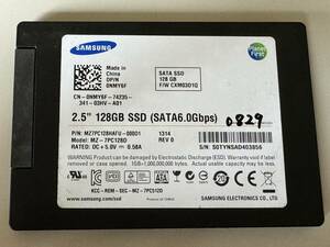 SAMSUNG SSD 128GB【動作確認済み】0829　