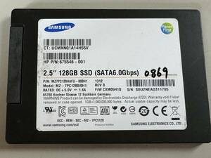 SAMSUNG SSD 128GB【動作確認済み】0869　