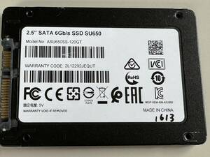 ADATA SSD 120GB[ operation verification ending ]1613