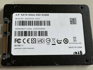 ADATA SSD 120GB[ operation verification ending ]1628