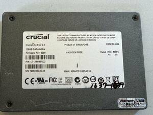 CRUCIAL SSD 128GB【動作確認済み】1637　