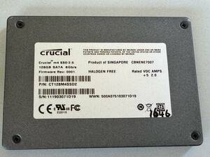 CRUCIAL SSD 128GB[ рабочее состояние подтверждено ]1646