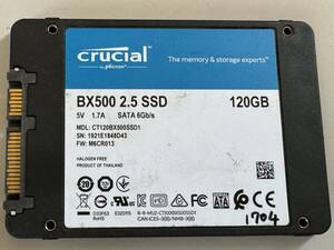 CRUCIAL SSD 120GB【動作確認済み】1704