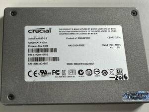 CRUCIAL SSD 128GB【動作確認済み】2016　