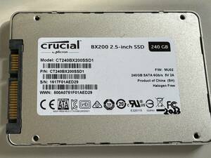 CRUCIAL SSD 240GB【動作確認済み】2023　