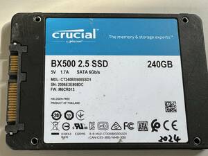 CRUCIAL SSD 240GB【動作確認済み】2024　　