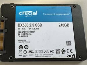 CRUCIAL SSD 240GB【動作確認済み】2027　