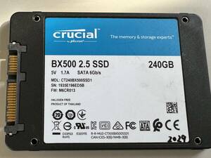 CRUCIAL SSD 240GB【動作確認済み】2029
