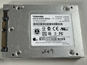 TOSHIBA SSD 256GB【動作確認済み】2547　