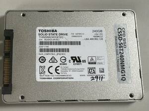 TOSHIBA SSD 240GB【動作確認済み】2911