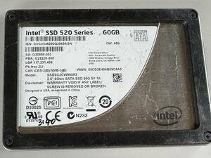 INTEL SSD 60GB【動作確認済み】3140　