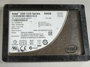INTEL SSD 60GB【動作確認済み】3141