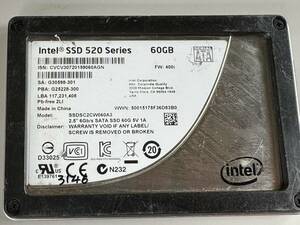 INTEL SSD 60GB【動作確認済み】3146