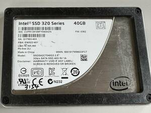 INTEL SSD 40GB【動作確認済み】3154　