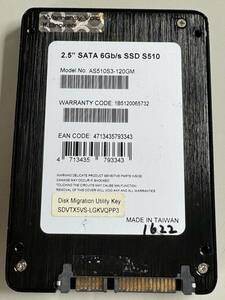 ADATA SSD 120GB[ operation verification ending ]1622