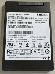 SanDisk SSD 128GB【動作確認済み】2215　　