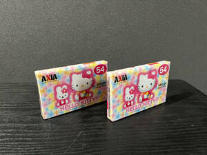 未開封 希少 レア AXIA カセットテープ HELLO KITTY 54分 ハイポジ 2巻 セット ハローキティ サンリオ 昭和レトロ